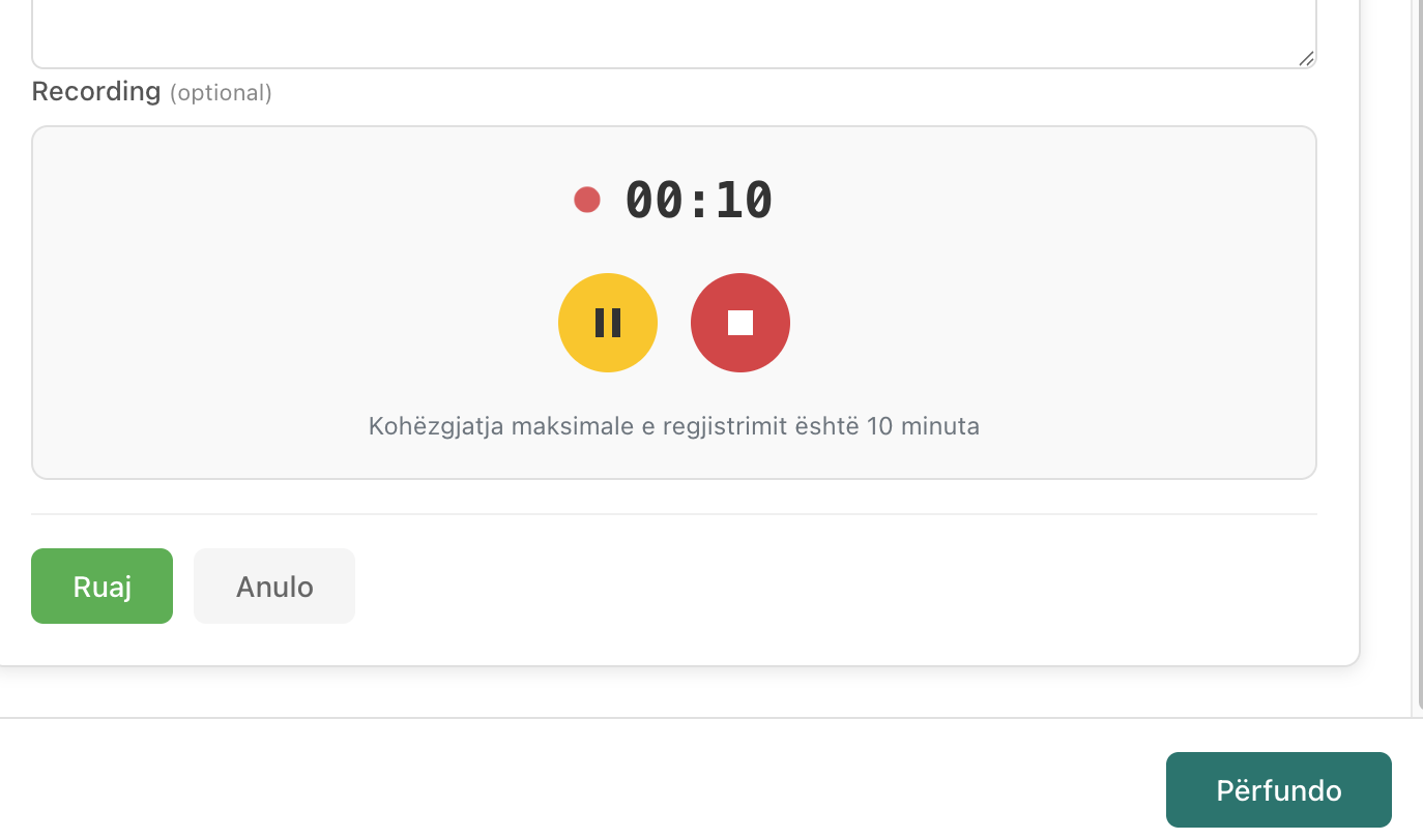 A recording for every recitation